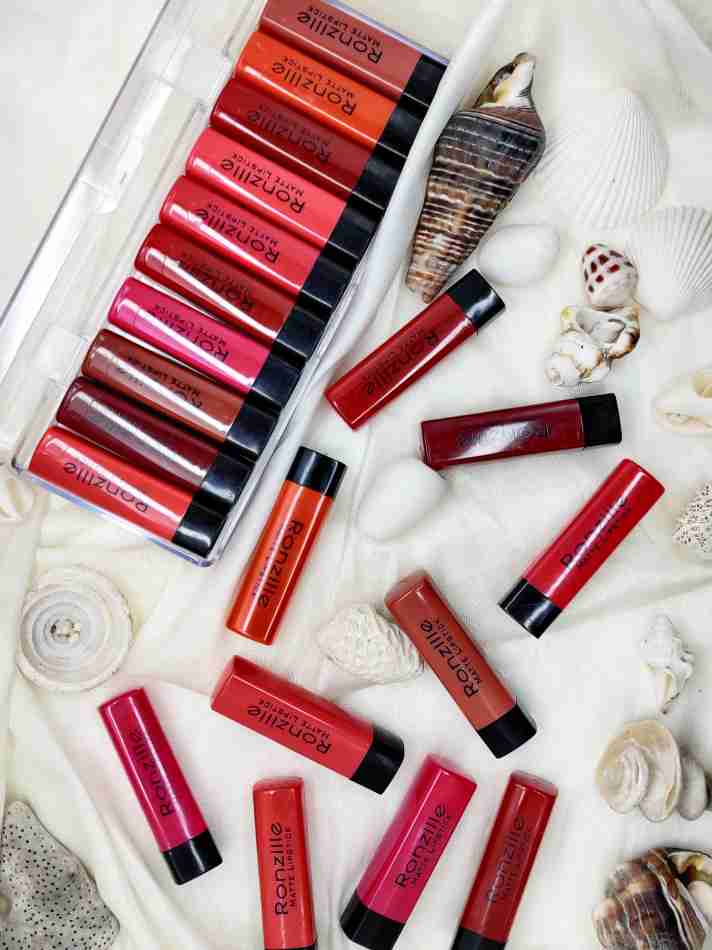 Lipstick Collection | Multicolor Set of 10 Vibrant Shades | Waterproof, Non-Transfer Matte | Highly Pigmented & Long-Lasting | Travel-Friendly Mini Lipsticks (2.4g Each) | Perfect Gift for Makeup Lovers