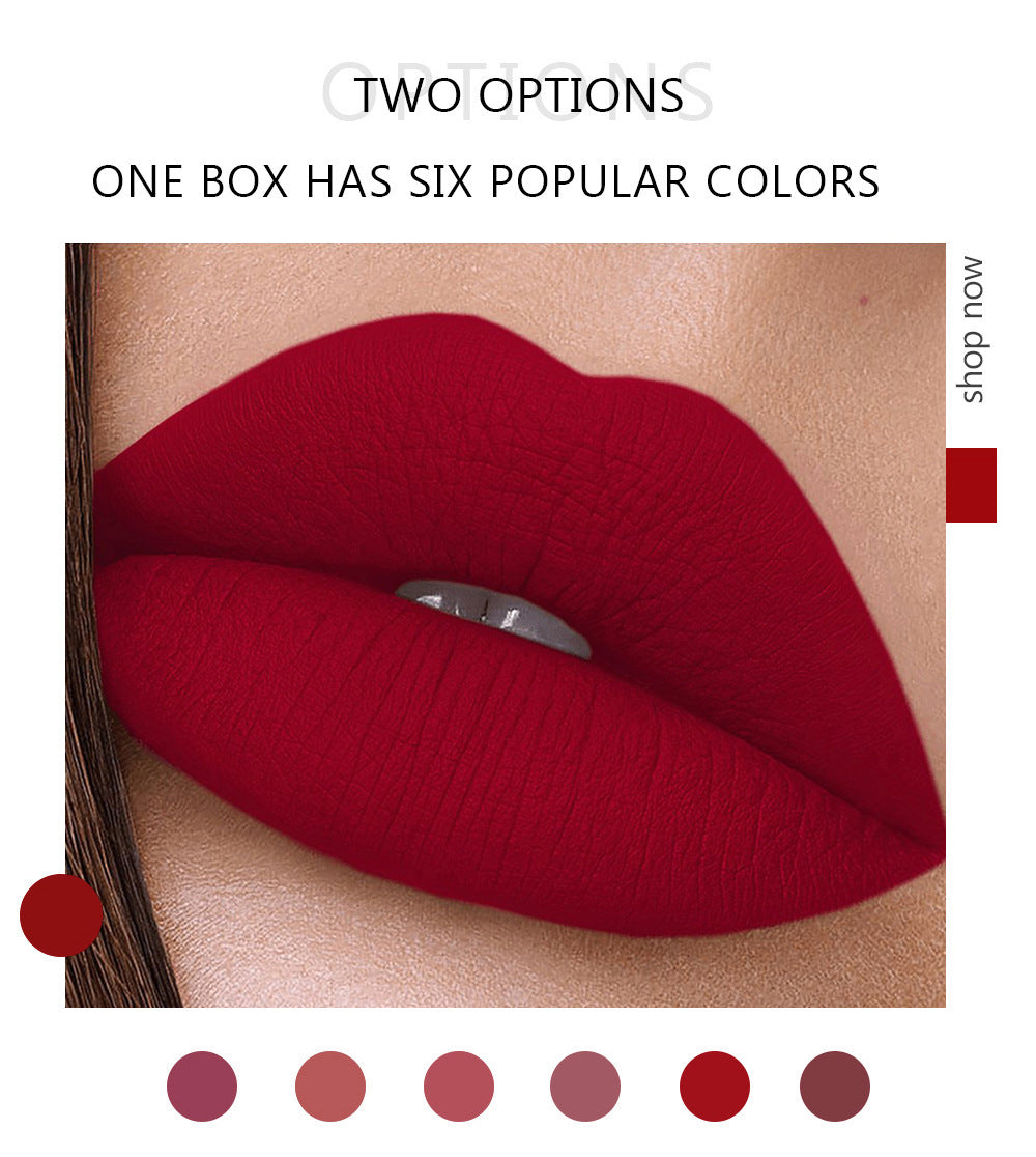 6-Piece Velvet Matte Liquid Lipstick Set with a waterproof, long-lasting, non-sticky formula in stunning nude shades. Quick-drying with up to 24-hour stay, ideal for daily use or as a makeup gift for women, Combo Pack (6 x 3ML each).