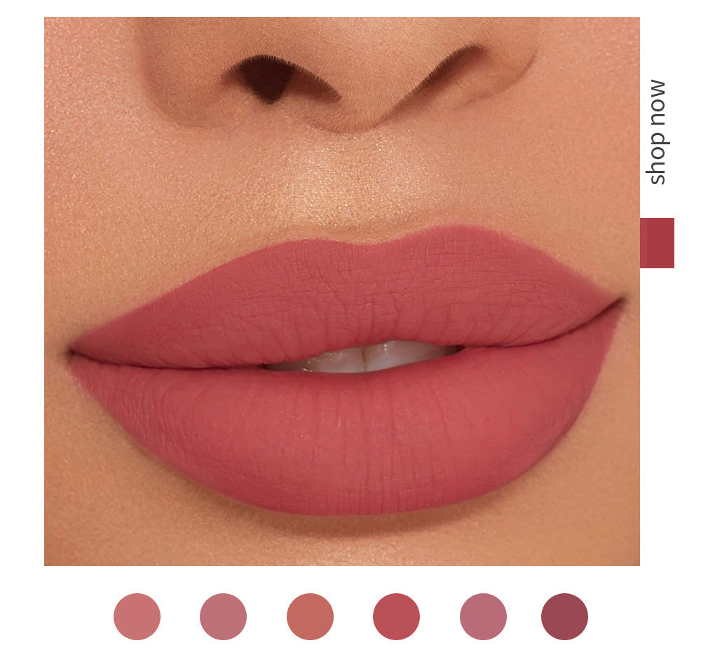 6-Piece Velvet Matte Liquid Lipstick Set with a waterproof, long-lasting, non-sticky formula in stunning nude shades. Quick-drying with up to 24-hour stay, ideal for daily use or as a makeup gift for women, Combo Pack (6 x 3ML each).