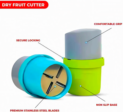 Dry Fruit & Nut Cutter Slicer – Handheld Chopper for Almonds, Cashews, Walnuts & Pistachios | Sharp Stainless Steel Blade | Ideal Kitchen Tool for Home & Daily Use.