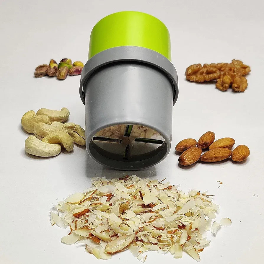 Dry Fruit & Nut Cutter Slicer – Handheld Chopper for Almonds, Cashews, Walnuts & Pistachios | Sharp Stainless Steel Blade | Ideal Kitchen Tool for Home & Daily Use.