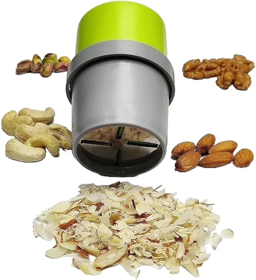 Dry Fruit & Nut Cutter Slicer – Handheld Chopper for Almonds, Cashews, Walnuts & Pistachios | Sharp Stainless Steel Blade | Ideal Kitchen Tool for Home & Daily Use.