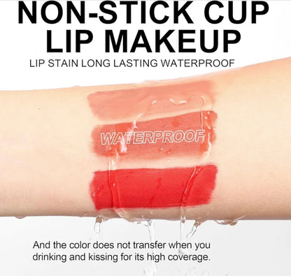 My Handaiyan 12-Color Liquid Lipstick Set – Glittering Matte & Glossy Finish, Highly Pigmented, Waterproof, Smudge-Proof, Long-Lasting 24-Hour Stay, Quick-Drying & Non-Sticky Formula, Nude & Multicolor Shades, Perfect Gift for Women. (2.5ml x 12)