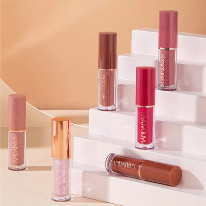 12-Piece Velvet Matte Liquid Lipstick Set with waterproof, long-lasting, non-sticky formula in stunning nude shades. Quick-drying with up to 24-hour stay, ideal for daily use or as a makeup gift for women. (2.5ml X 12)