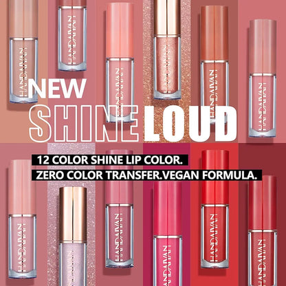 12-Piece Velvet Matte Liquid Lipstick Set with waterproof, long-lasting, non-sticky formula in stunning nude shades. Quick-drying with up to 24-hour stay, ideal for daily use or as a makeup gift for women. (2.5ml X 12)