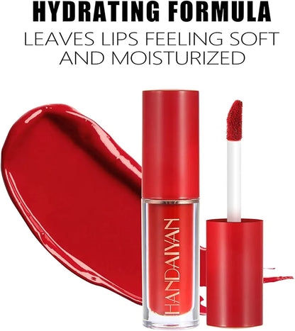 12-Piece Velvet Matte Liquid Lipstick Set with waterproof, long-lasting, non-sticky formula in stunning nude shades. Quick-drying with up to 24-hour stay, ideal for daily use or as a makeup gift for women. (2.5ml X 12)