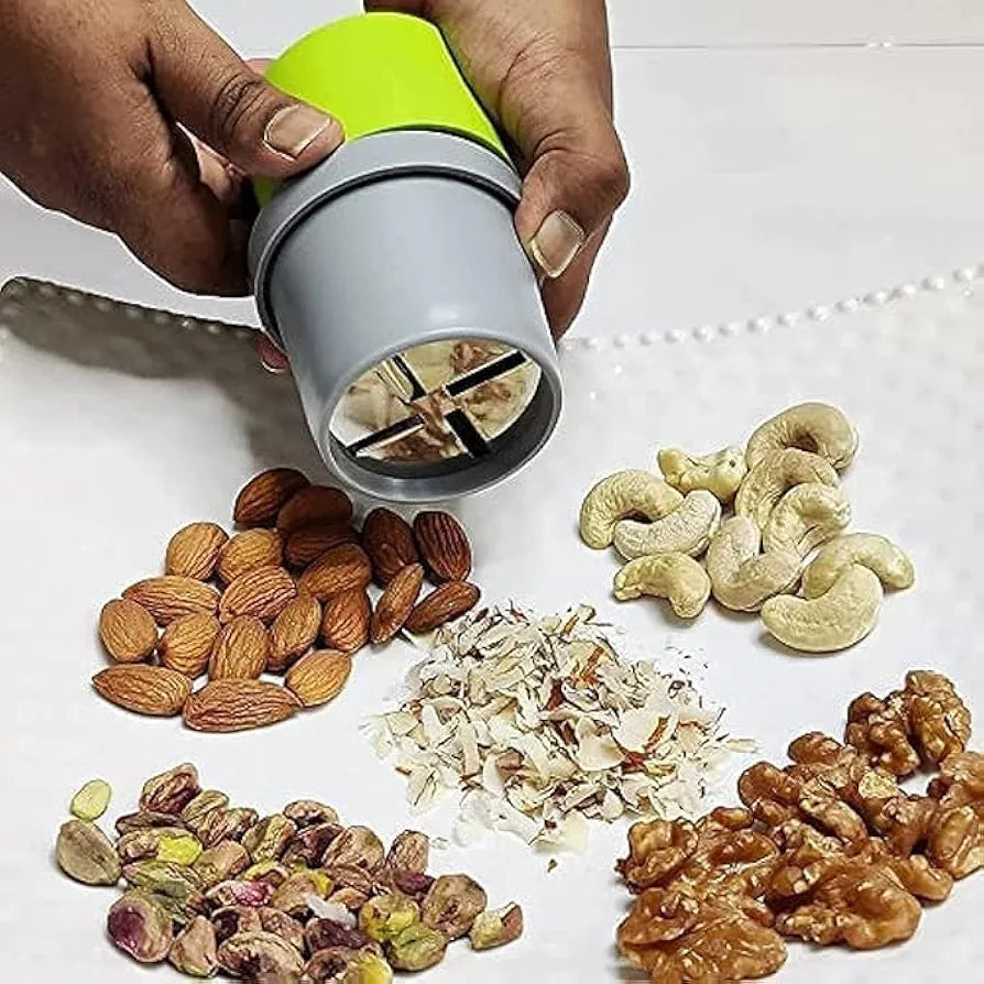Dry Fruit & Nut Cutter Slicer – Handheld Chopper for Almonds, Cashews, Walnuts & Pistachios | Sharp Stainless Steel Blade | Ideal Kitchen Tool for Home & Daily Use.