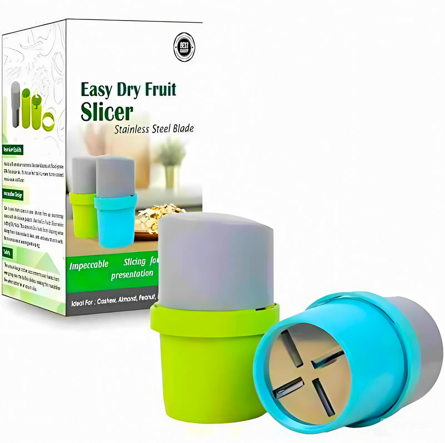 Dry Fruit & Nut Cutter Slicer – Handheld Chopper for Almonds, Cashews, Walnuts & Pistachios | Sharp Stainless Steel Blade | Ideal Kitchen Tool for Home & Daily Use.